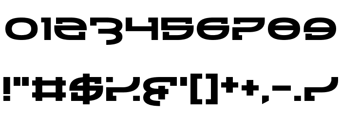 Rally Blade Font OTHER CHARS