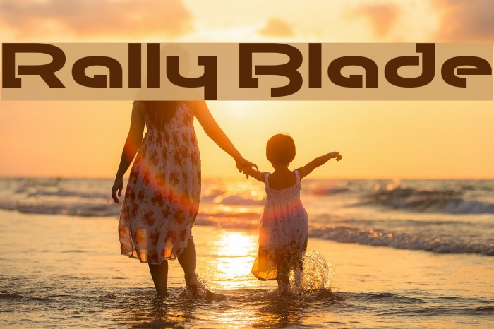 Rally Blade Font examples