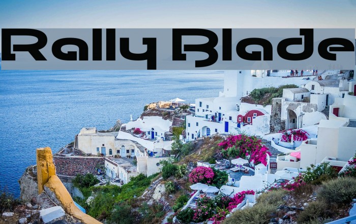 Rally Blade Font examples
