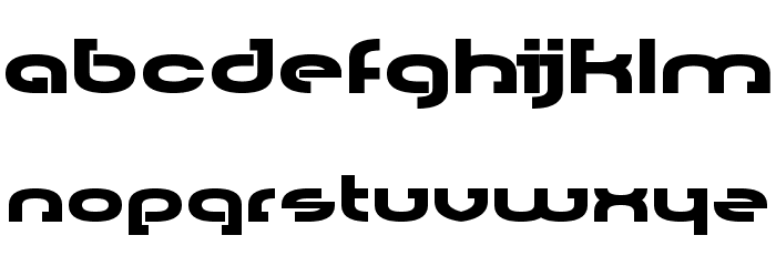 Rally Blade Font LOWERCASE