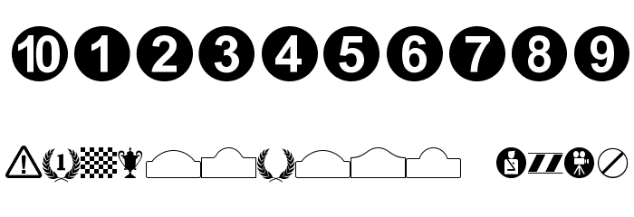 Rally Symbols Font OTHER CHARS