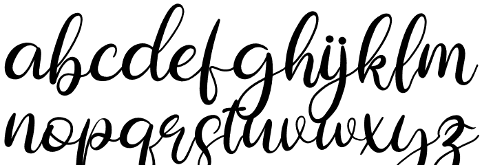 Rallystta Font LOWERCASE