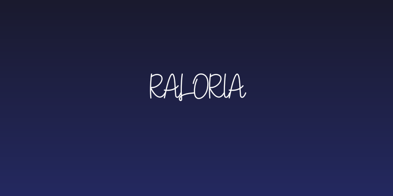 Raloria Social Header