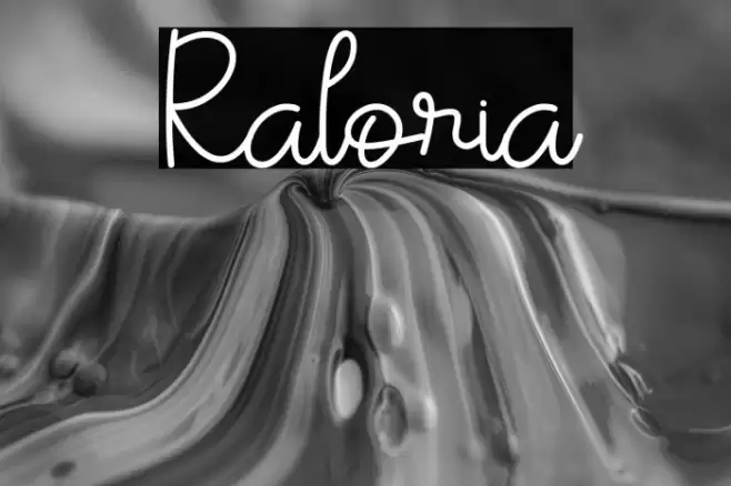 Raloria Font examples