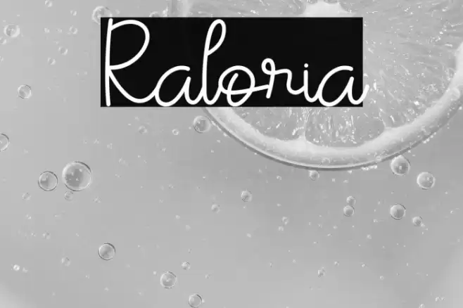 Raloria Font examples