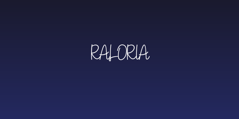 Raloria Social Header