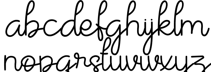 Raloria Font LOWERCASE