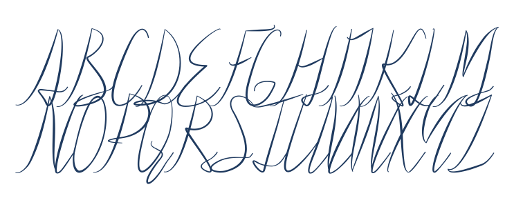 Ralph Bellagni Script Uppercase