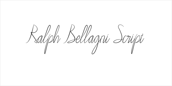 Ralph Bellagni Script Logo