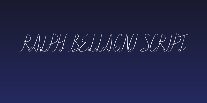 Ralph Bellagni Script Social Header