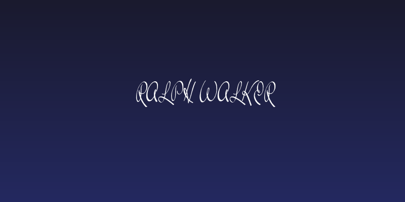 Ralph Walker Social Header