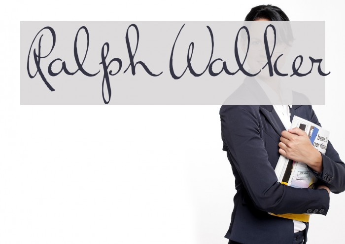 RalphWalker Font examples