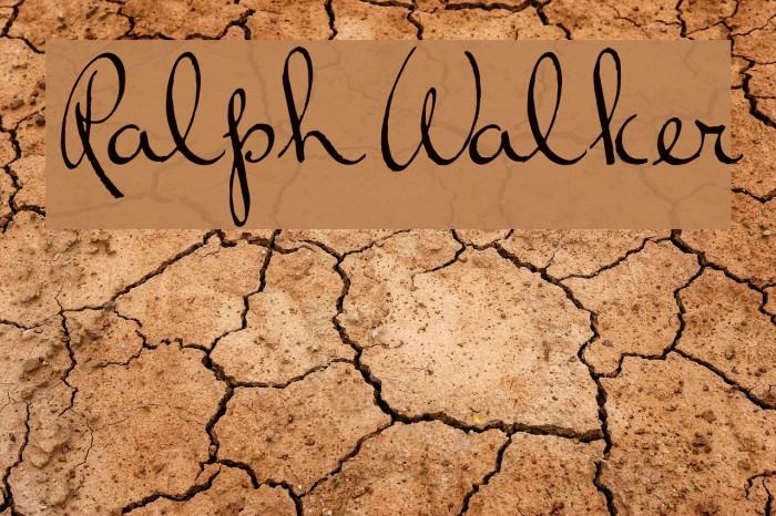 RalphWalker Font examples