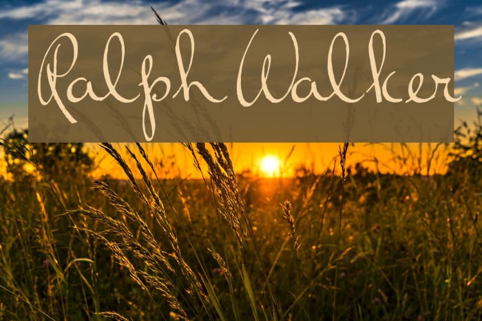 RalphWalker Font examples