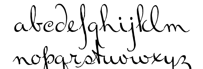 RalphWalker Font LOWERCASE