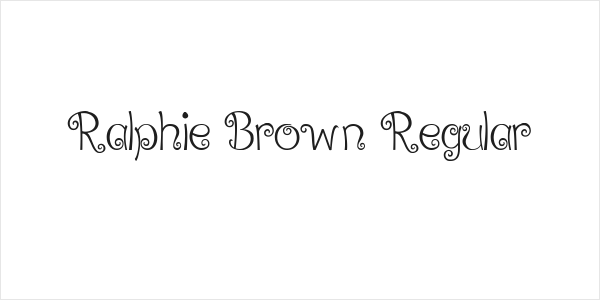 Ralphie Brown Regular Logo