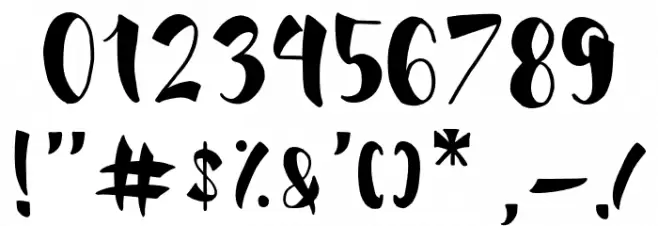 RalyndaRegular Font OTHER CHARS