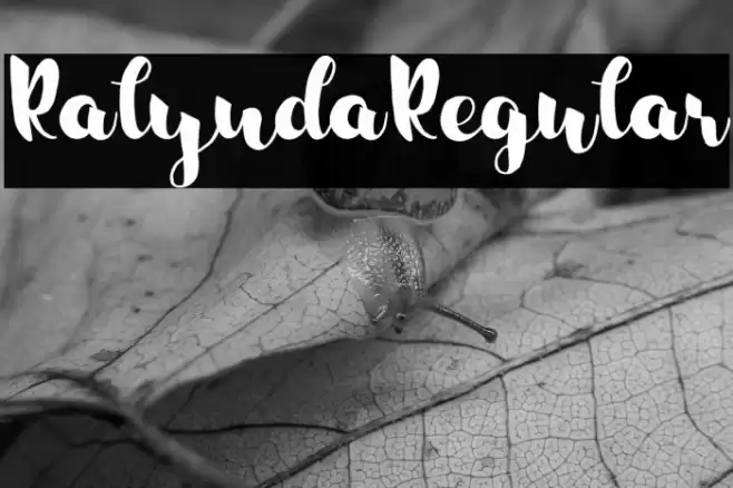 RalyndaRegular Font examples