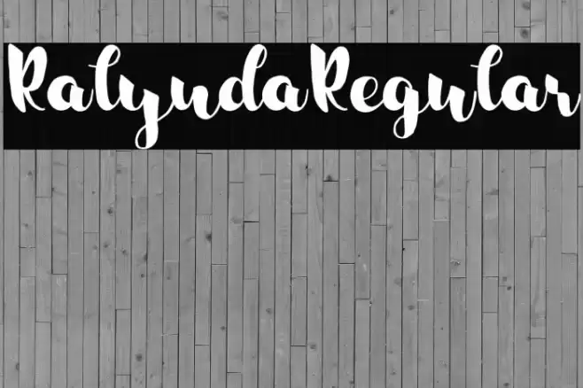 RalyndaRegular Font examples