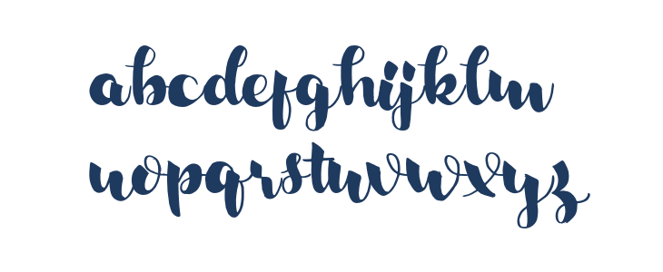 RalyndaRegular Lowercase