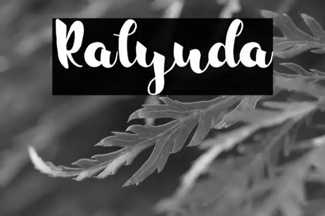 Ralynda Font examples