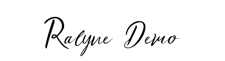 Ralyne Demo Font