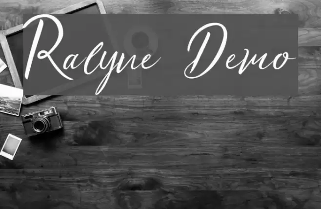 Ralyne Demo Font examples