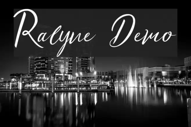 Ralyne Demo Font examples