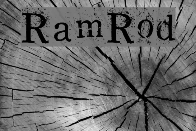 RamRod फ़ॉन्ट examples