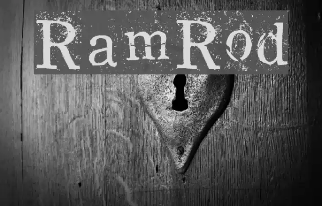 RamRod फ़ॉन्ट examples
