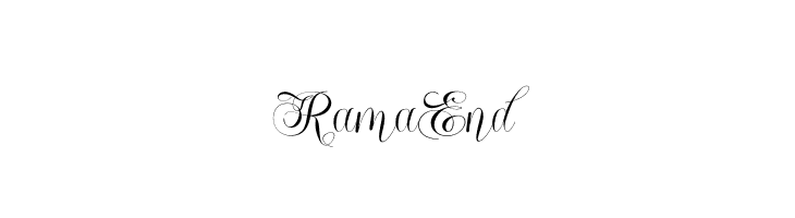 Rama End  Frei Schriftart Herunterladen