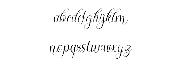 Rama End Font LOWERCASE