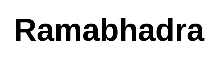 Ramabhadra Font