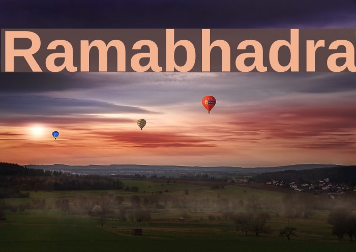 Ramabhadra Font examples