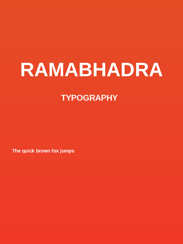 Ramabhadra Poster