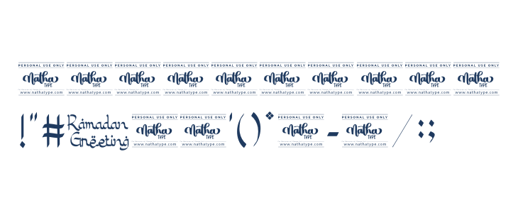 Ramadan Greeting Personal Use Other Characters