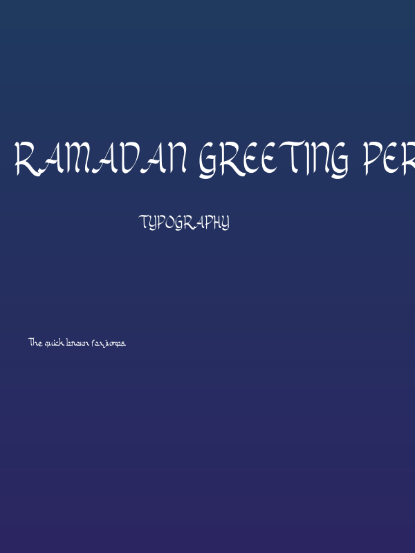 Ramadan Greeting Personal Use Poster