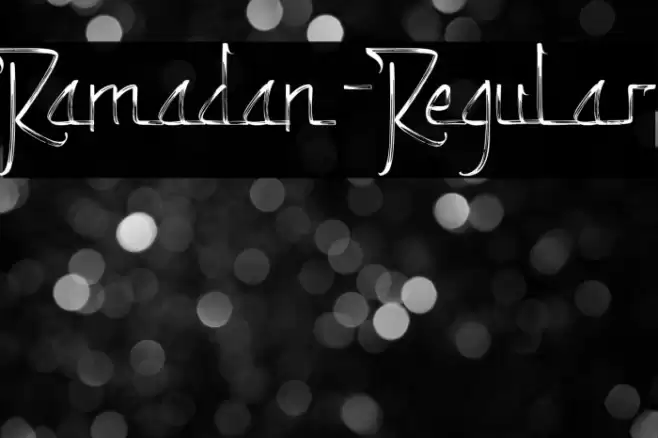 Ramadan-Regular Font examples