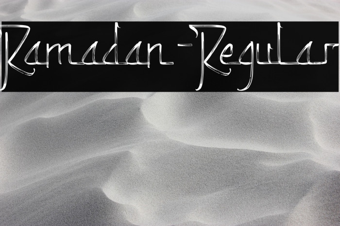 Ramadan-Regular Example 2