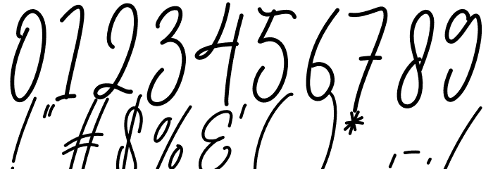 Ramadan Signature Font OTHER CHARS