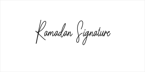 Ramadan Signature Logo