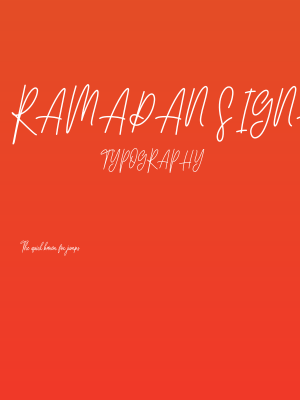 Ramadan Signature Poster