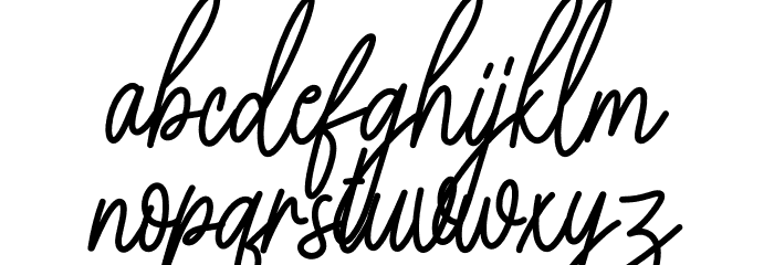 Ramadan Signature Font LOWERCASE