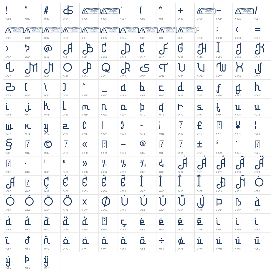 Ramadhan Kareem PERSONAL USE ON Character Map