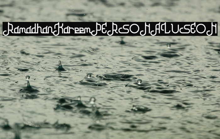 Ramadhan Kareem PERSONAL USE ON Example 2