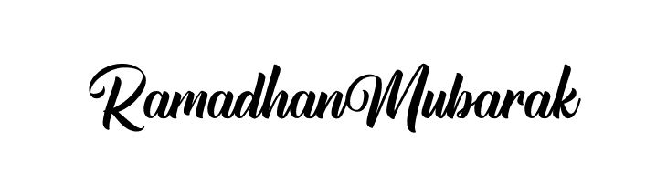 Ramadhan Mubarak  Free Fonts Download