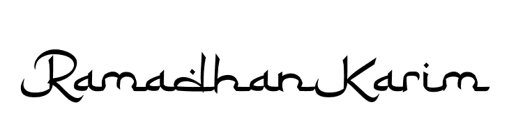 RamadhanKarim  フリーフォントのダウンロード