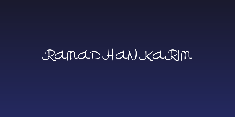 RamadhanKarim Social Header