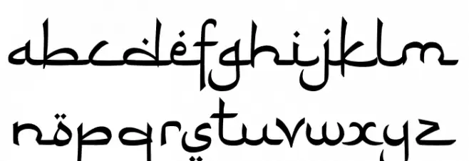 RamadhanKarim Schriftart Kleinbuchstaben