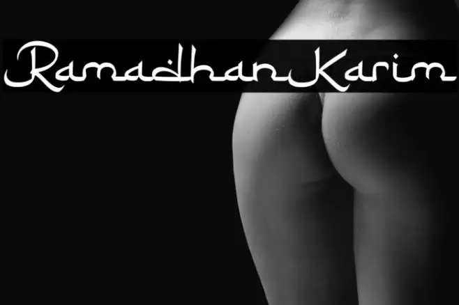 RamadhanKarim Font examples